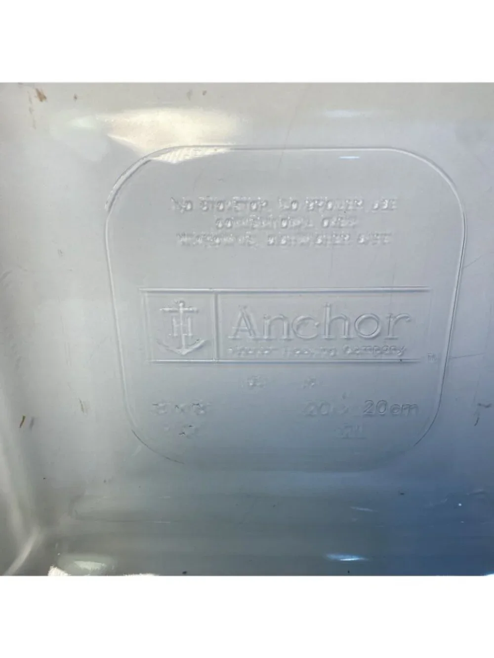 Anchor Hocking Vintage 2 8 x 8 Qt Glass Dish Casserole with Serving Basket